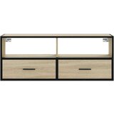 vidaXL TV ormarić boja hrasta 100x31x39,5 cm konstruirano drvo i metal | shoptok.hr