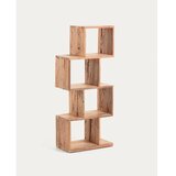 Kave Home Regal iz masivnega tika v naravni barvi 55x132x30 cm Aroba – | Shoptok.si