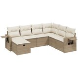 Maison Chic Seti vrtnega pohištva - Vrtna garnitura - Vrtni pohištvo set 7-delna z blazinami bež poli ratan, (21807608) | Shoptok.si