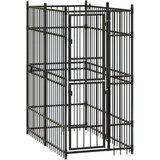 vidaXL Zunanji pasji boks jeklo 1,84 m² | Shoptok.si