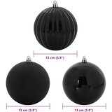  Set Božićnih Kuglica XL 9 pcs Crna Plastika | shoptok.hr