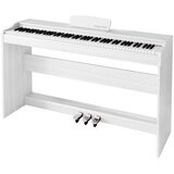 Krüger&Matz KMDP-105-WH – Digitalni pianino s 88 tipki, klavirska mehanika, 192 glasa, Bluetooth 5.0, 3 pedale, bijeli | shoptok.hr
