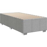 vidaXL Okvir kreveta s oprugama i madrac svjetlosivi 80x200cm tkanina | shoptok.hr