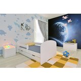 Sa fiokom i dušekom 180x80 HAPPY - BELA ( 7708 ) | ePonuda.com