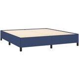 vidaXL Box spring postelja z vzmetnico modra 180x200 cm blag | Shoptok.si