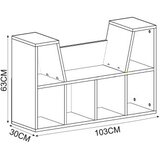 Hanah home Bookshelf Livora, 103x63x30 cm, Bijela | Eponuda.ba