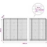  Gabion s žicom debljine 3,5 mm i mrežom 5x10 cm 1000x50x150 cm | shoptok.hr