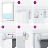 vidaXL Rolo zavjesa Blackout svijetlo siva 70x150 cm Širina tkanine | shoptok.hr