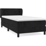 Box spring krevet s madracem crni 90x200 cm baršunasti | shoptok.hr