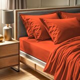  Tonne Orage - True Cinnamon Ranforce Single Small Fitted Sheet (FR) | Eponuda.com
