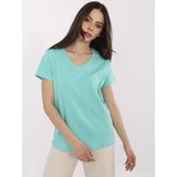 BASIC Feel Good T-shirt-CLM-TS-1639.12-turquoise | shoptok.hr