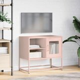 vidaXL TV omarica roza 68x39x60,5 cm jeklo | Shoptok.si