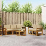  Set vanjskih sofa 6 kom. Prirodna i bež | shoptok.hr