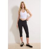 TRENDYOLMILLA ženski leggings Thmss26Ty00004, Crna Cene