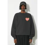 Human Made Dukserica Sweatshirt za muškarce, boja: crna, s tiskom, HM27CS032
