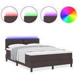 Box spring krevet Tamno smeđa 160 x 200 cm tkanina | shoptok.hr
