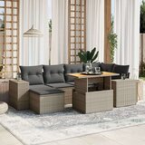  7-dijelni set vrtnih sofa sivi od poliratana | shoptok.hr