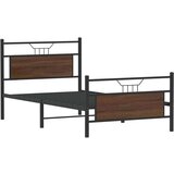  Okvir kreveta bez madraca smeđa boja hrasta 100 x 190 cm drveni | shoptok.hr
