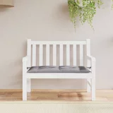 Jastuk za vrtnu klupu sivi 110 x 50 x 7 cm od tkanine Oxford