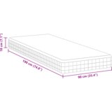  Madraci Bijela siva 90 x 190 cm Pletiva tkanina | shoptok.hr
