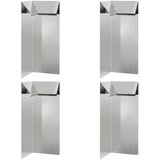  Ograda protiv puževa 4 pcs Srebrno 10 x 10 x 25 cm | Eponuda.ba