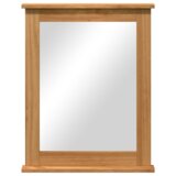 vidaXL Ogledalo boja meda 55.5 x 5 x 70 cm Masivna borovina | shoptok.hr