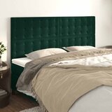  Uzglavlje tamnozeleno 160x5x118/128 cm baršunasto | shoptok.hr
