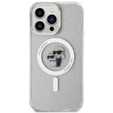  originalen karl lagerfeld za iphone 15 pro KLHMP15XHGKCNOT hardcase ovitek zaščita z magsafe karls full body - prozoren z bleščicami | Shoptok.si