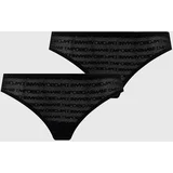Emporio Armani Underwear Tangice 2-pack črna barva
