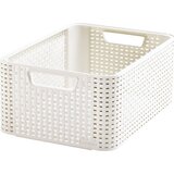 Curver Škatla za shranjevanje CURVER Ratan (39 x 29 x 17,2 cm, M, bela) Cene
