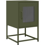 Maison Chic Nočna omarica - Nočna miza olivno zelena 36x39x60,5 cm Hladno valjano jeklo, (21686877) Cene