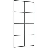  Klizna vrata od aluminija i stakla ESG 102 5 x 205 cm crna | shoptok.hr