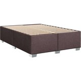 vidaXL Box spring postelja z vzmetnico temno rjav 140x190 cm blago, (21310912) | Shoptok.si