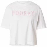 Rich & Royal Majica 'Hooray!' roza / bijela
