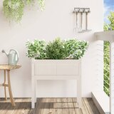 Vrtne sadilice s nogama bijela 70x31x70 cm od masivne borovine | Eponuda.ba
