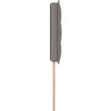  LED vzglavje črtne zasnove Taupe 80 cm Tkanina, (22080411) | Shoptok.si
