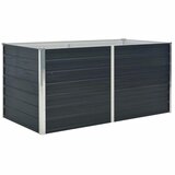  Povišena vrtna gredica antracit 160x80x77 cm pocinčani čelik | shoptok.hr