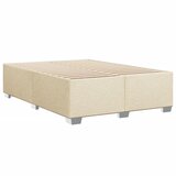  Krevet s oprugama i madracem krem 140 x 190 cm od tkanine | shoptok.hr