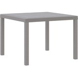  Stol za vrt Svjetlosiva 100 x 100 x 73 cm poliratan Cijene