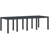  Stol za vrt Antracit 250 x 100 x 73 cm poliratan | shoptok.hr
