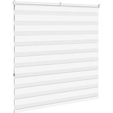 vidaXL Zebra senčilo bela 145x150 cm tkanina širina 140,9cm poliester | Shoptok.si