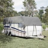 vidaXL Prevleka za streho prikolice siva 800x300 cm netkana tkanina | Shoptok.si