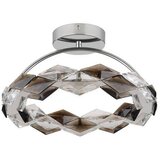 Globo Karilion LED stropna svjetiljka (24 W, Ø x V: 37 x 21,5 cm, Srebrna, Topla bijela) | shoptok.hr