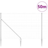 vidaXL Ograda na polju 1,5x50 m Galvanizirana čelika | shoptok.hr