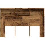 vidaXL Uzglavni ormarić staro drvo 160x19x103,5 cm konstruirano drvo | shoptok.hr