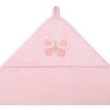 BabyOno ručnik bambus 100x100 cm, Leptir, roza | shoptok.hr