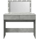 vidaXL Toaletna mizica z LED lučkami betonsko siva 100x40x120 cm | Shoptok.si