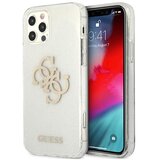Guess GUHCP12LPCUGL4GTR IPHONE 12 PRO MAX 6,7 TRANSPARENT HARD CASE GLITTER 4G BIG LOGO, (21834302) | Shoptok.si