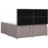  Boxspring krevet s madracem Sivosmeđa 160 x 200 cm Tkanina - Sivosmeđa 160 x 200 cm Dizajn linija | shoptok.hr