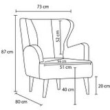 Atelier Del Sofa fotelja karina prestij grey